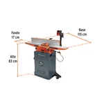 Canteadora de piso 6', 1 HP (750 W), TRUPER 3