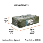 Lona uso rudo 4 x 5 m, verde olivo, 240 g/m2, TRUPER EXPERT 8
