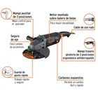 Esmeriladora angular 9', 2350W, TRUPER INDUSTRIAL 3