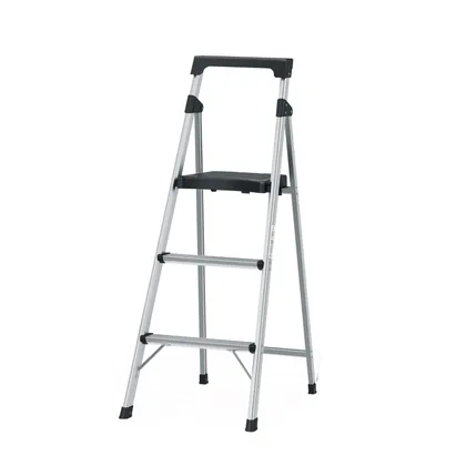 Escalerilla tubular plegable, 3 peldaños, aluminio, TRUPER