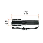 Linterna LED recargable, de aluminio,1,300 lm, TRUPER EXPERT 3
