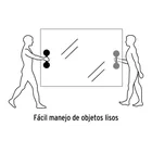 Ventosa de plástico para vidrio, 2 copas de succión, PRETUL 4