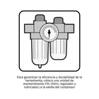 Llave (pistola) de impacto neumática 3/8', TRUPER 4
