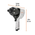 Llave (pistola) de impacto neumática 3/4', ind, TRUPER 2