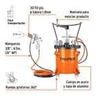 Tanque para pintura con manguera y pistola, 10 L, TRUPER 2