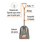Pala carbonera Classic, puño 'Y', TRUPER 2