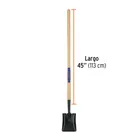 Pala cuadrada Classic Gardener, mango 45', TRUPER 3