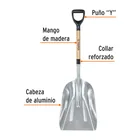 Pala sanitaria cabeza #15 de aluminio, puño 'Y', mango 27' 2