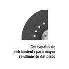 Respaldo para discos de lija 7', eje 5/8, TRUPER 2