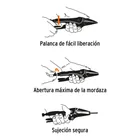 Pinza de presión 6', punta larga, TRUPER 2
