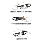 Pinza de presión 10' apertura amplia, TRUPER 2
