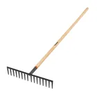 Rastrillo recto reforzado, 16 dientes, mango de 60', TRUPER 1