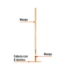 Rastrillo para niños, mango de 42', TRUPER 2