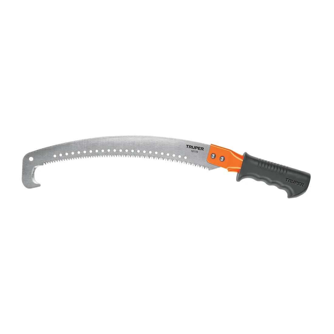 Serrucho de poda 14' c/gancho,curvo,5 DPP,mango Comfort Grip