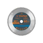 Disco sierra 10' para madera, 60 dientes centro 1', TRUPER 1