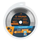 Disco sierra 10' para madera, 80 dientes centro 1', TRUPER 4