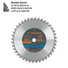 Disco sierra 12' para madera, 40 dientes centro 1', TRUPER 2