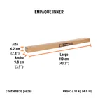 Extensión de aluminio para rodillo, 2 m, TRUPER 4