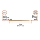 Bastidor madera 39 x 42mm para carretillas 1 llanta TRUPER 3