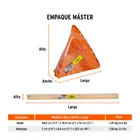 Escoba plástica para jardín, flexible, 22 dientes, mango 48' 5