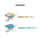 Carretilla 6 ft3 Neumática, bastidores de madera, TRUPER 4