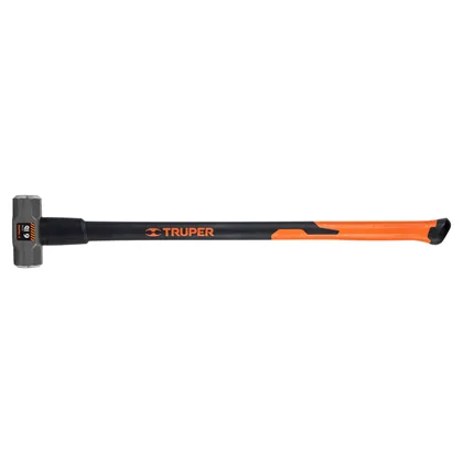 Marro octagonal 6 lb, mango fibra de vidrio 36', TRUPER