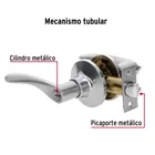 Cerradura manija 'Milán' recámara cromo mate, cil metal 3