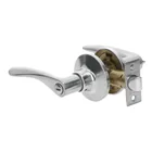 Cerradura manija 'Milán' baño cromo mate, cilindro metal 2