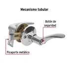 Cerradura manija 'Milán' baño cromo mate, cilindro metal 3