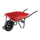 Carretilla 4 ft3 roja, neumática, bastidor tubular, PRETUL 1