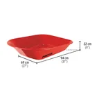 Carretilla 4 ft3 roja, neumática, bastidor tubular, PRETUL 2