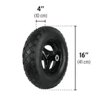 Carretilla 4 ft3 roja, neumática, bastidor tubular, PRETUL 3
