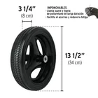 Carretilla 3.5 ft3 roja,angosta, imponchable, tubular,PRETUL 3