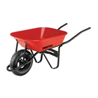 Carretilla 3.5 ft3 roja, angosta ,neumática, tubular, PRETUL 1