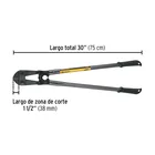 Cortapernos 30', mango tubular, PRETUL 2