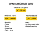 Cortapernos 36', mango tubular, PRETUL 3