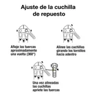 Cuchillas de repuesto para cortapernos 36', PRETUL 3