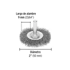 Carda circular 2' alambre grueso para taladro, PRETUL 3