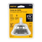 Carda de copa 2-3/4' alambre grueso para taladro, PRETUL 4