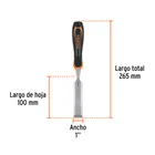 Formón 1' mango Comfort Grip, TRUPER 4