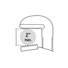 Llave stilson 18' cuerpo de hierro maleable, PRETUL 3