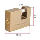 Candado antipalanca 80 mm cuerpo de hierro, HERMEX BASIC 4