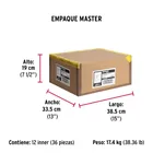 Candado antipalanca 80 mm cuerpo de hierro, HERMEX BASIC 8