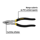 Pinza para electricista 7' mango de PVC, PRETUL 2