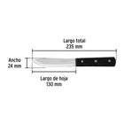 Cuchillo cebollero 5' mango de polipropileno, PRETUL 3