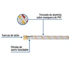 Manguera para gas, aluminio, 5/16' flare, 60 cm, FOSET BASIC 2
