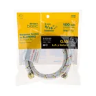 Manguera para gas, aluminio, 5/16' flare, 100cm, FOSET BASIC 4