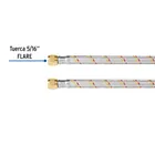 Manguera para gas, aluminio, 5/16' flare, 150cm, FOSET BASIC 3