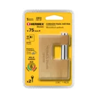 Candado antipalanca 75 mm cuerpo de latón, HERMEX BASIC 6