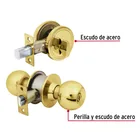 Combo cerraduras, llave-mariposa, L.brillante, HERMEX BASIC 5